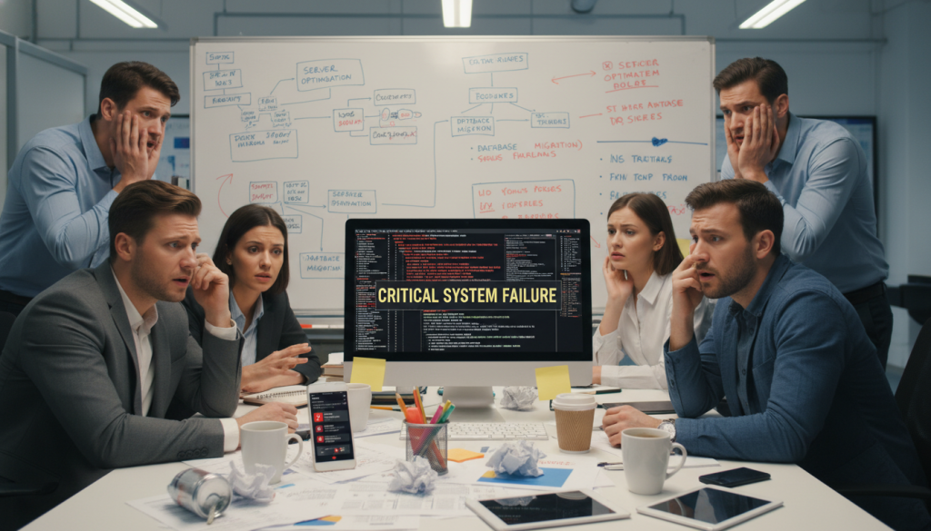 Por que sites caem do nada