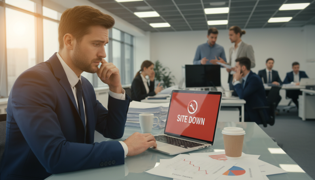 Site fora do ar prejudica vendas